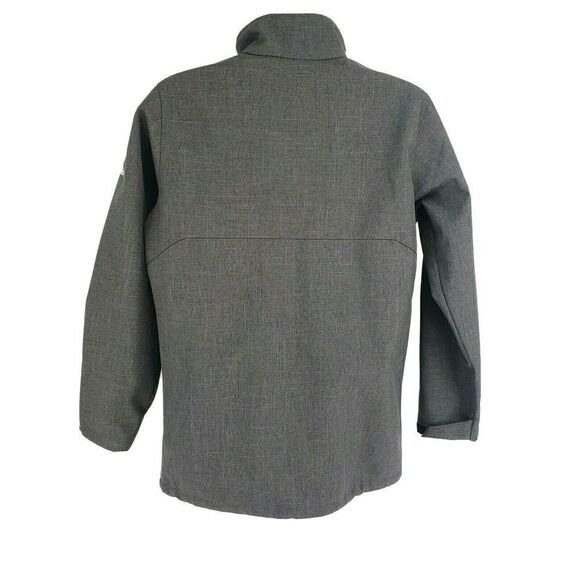 Columbia Mens Jacket Medium Water Repellent Gray Soft Shell Treasure Mountain - Picture 2 of 11